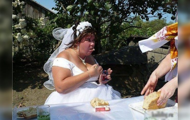смешные свадебные фото