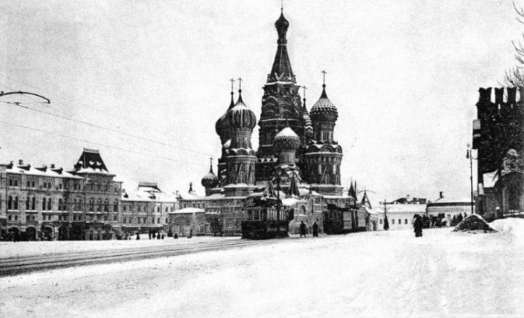nastoyashchaya russkaya zima na retro foto