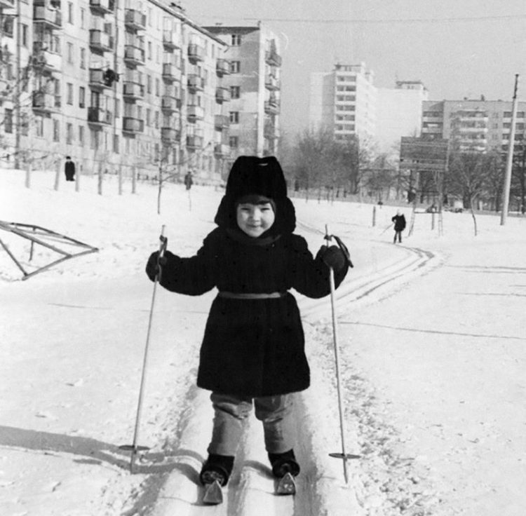 nastoyashchaya russkaya zima na retro foto