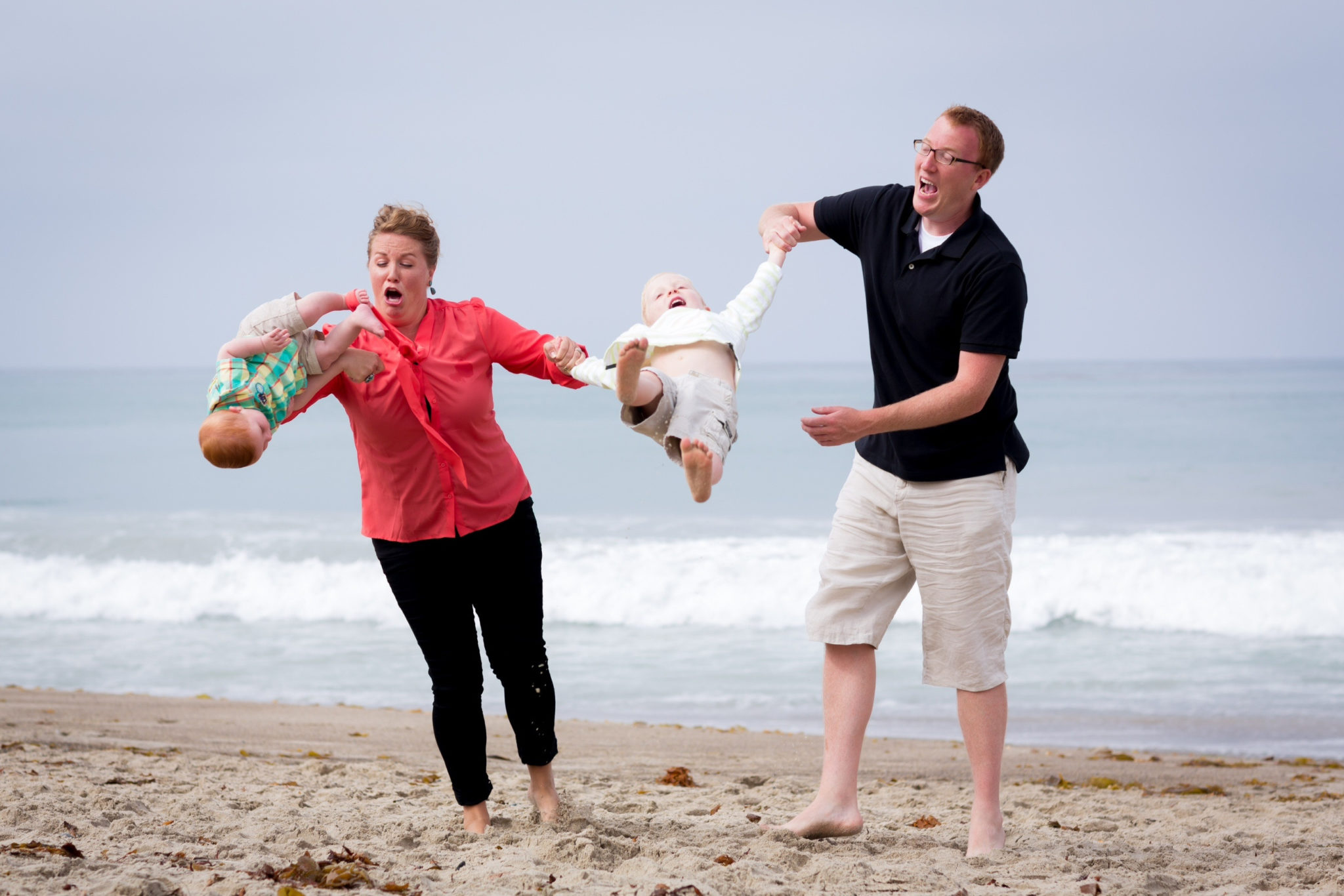 Waves of Laughter: Enjoyable Funny Beach Shots