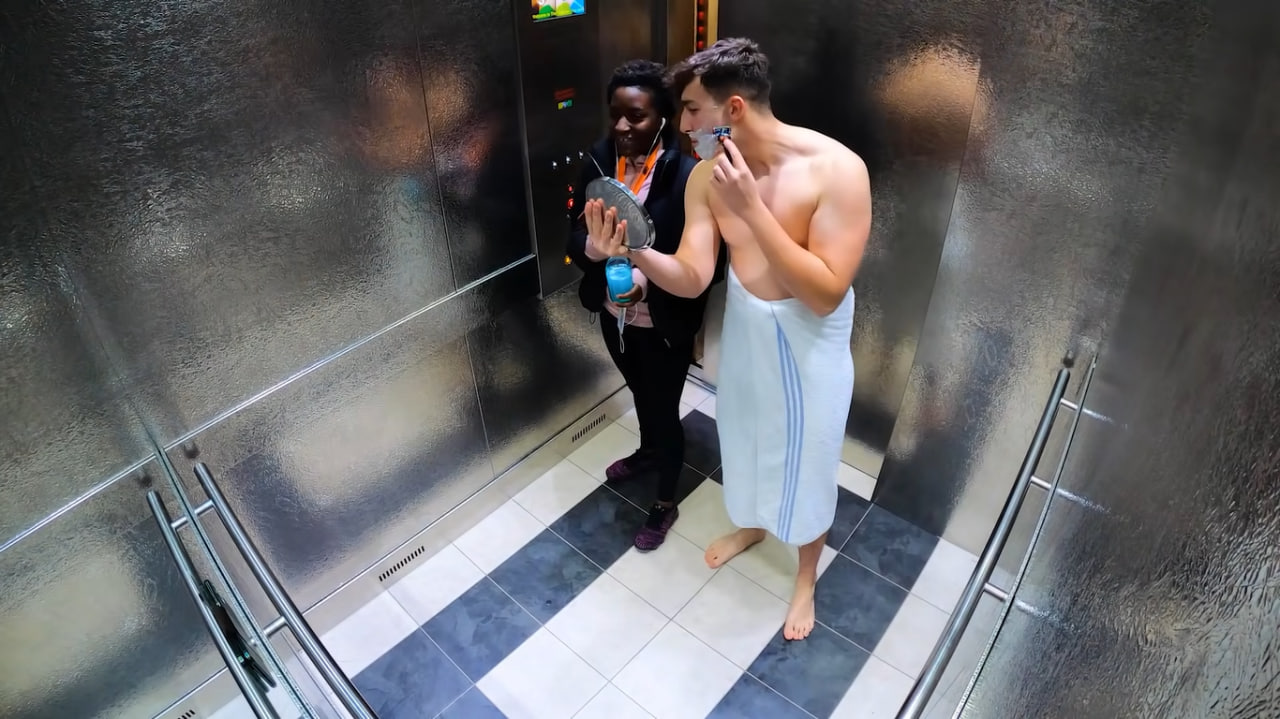 Going Up, Going Down: The Comedy of Everyday Elevator Rides